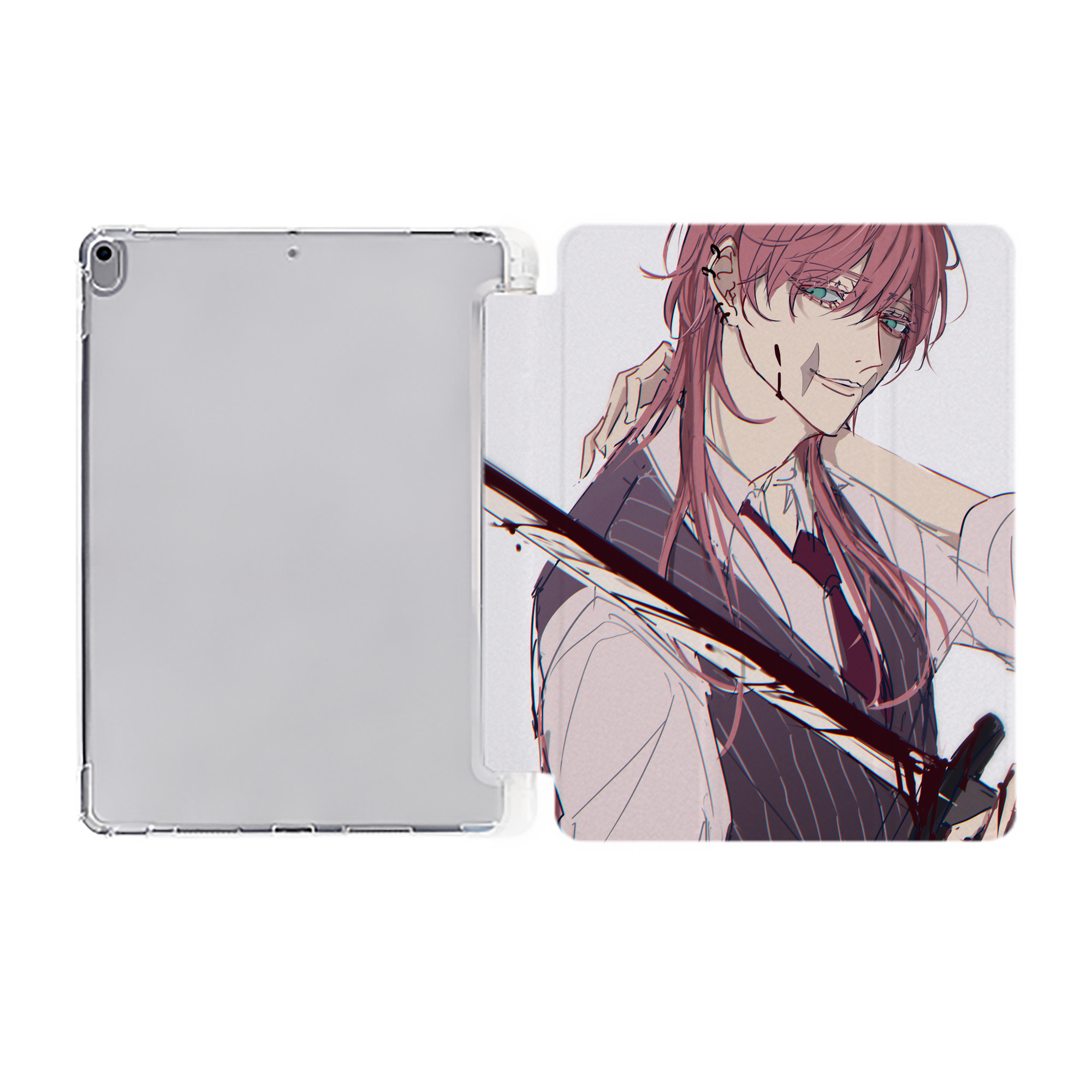 （画像用） 東京リベンジャーズ Tokyo Revengers IPad ケース ペン収納付き 三つ折りスタンド PUレザー×シリコン 対応機種9.5/10.5/10.9インチ